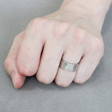 Alamode No Plating Stainless Steel Ring with AAA Grade CZ in Clear - Alamode - Flyclothing LLC