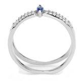 Alamode High polished (no plating) Stainless Steel Ring with Synthetic in Montana - Alamode - Flyclothing LLC