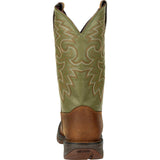 Rebel™ by Durango® Coffee & Cactus Pull-On Western Boot - Durango - Flyclothing LLC