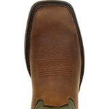 Rebel™ by Durango® Coffee & Cactus Pull-On Western Boot - Durango - Flyclothing LLC
