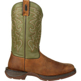 Rebel™ by Durango® Coffee & Cactus Pull-On Western Boot - Durango - Flyclothing LLC