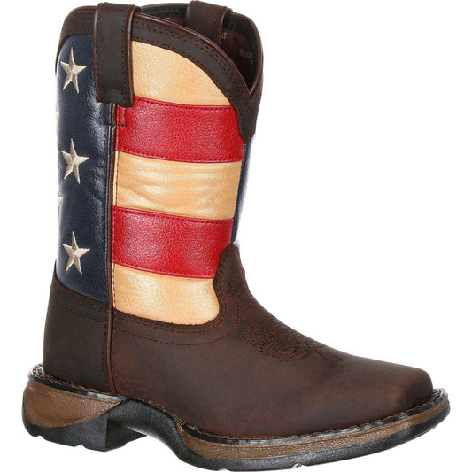 Lil' Rebel™ by Durango® Big Kids' Flag Western Boot - Durango - Flyclothing LLC