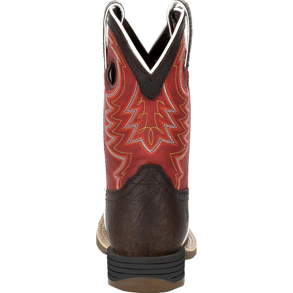 Durango® Lil' Rebel Pro™ Big Kid's Red Western Boot - Durango - Flyclothing LLC