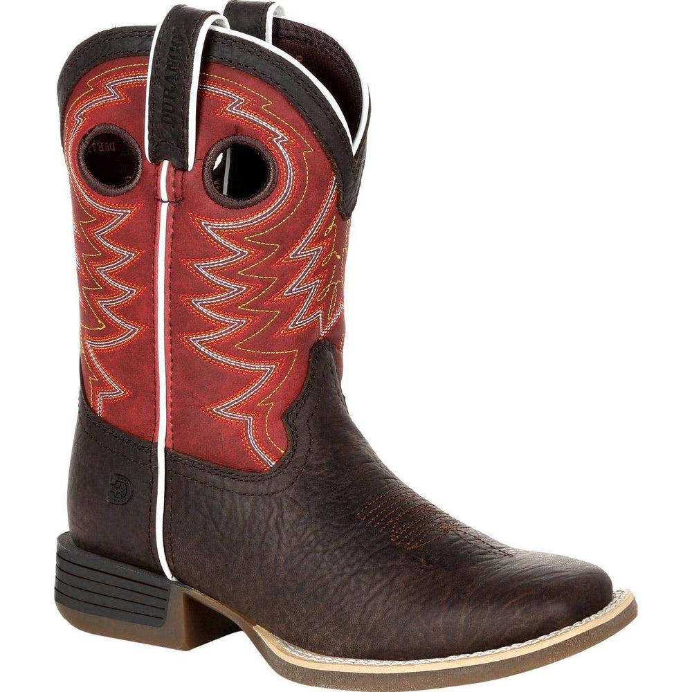 Durango® Lil' Rebel Pro™ Big Kid's Red Western Boot - Durango - Flyclothing LLC