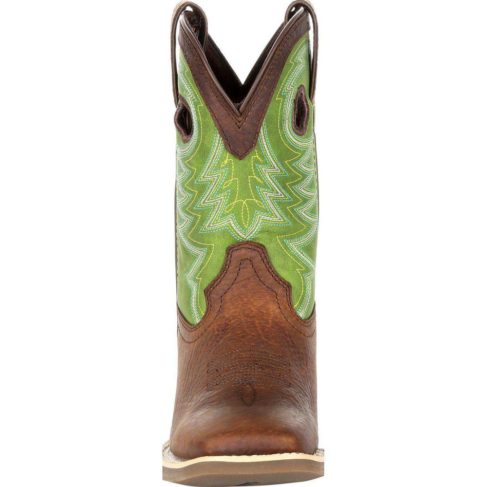 Durango® Lil' Rebel Pro™ Big Kid's Lime Western Boot - Durango - Flyclothing LLC