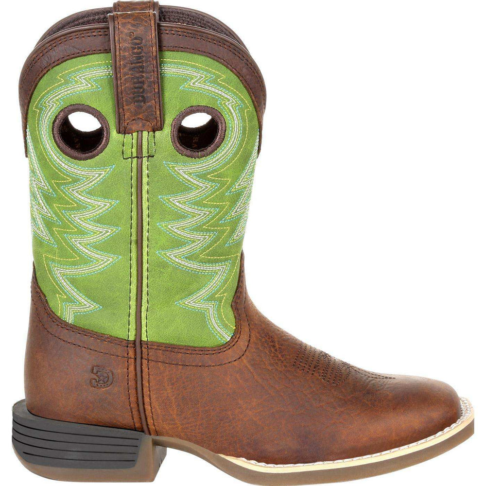 Durango® Lil' Rebel Pro™ Big Kid's Lime Western Boot - Durango - Flyclothing LLC