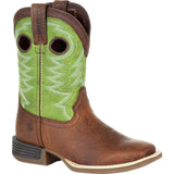 Durango® Lil' Rebel Pro™ Big Kid's Lime Western Boot - Durango - Flyclothing LLC