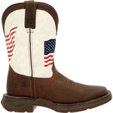 Lil' Rebel™ by Durango® Big Kids Distressed Flag Western Boot - Durango - Flyclothing LLC
