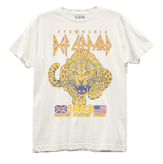 Def Leppard Tour 1983 Cat Short-Sleeve Unisex Crew - Def Leppard - Flyclothing LLC