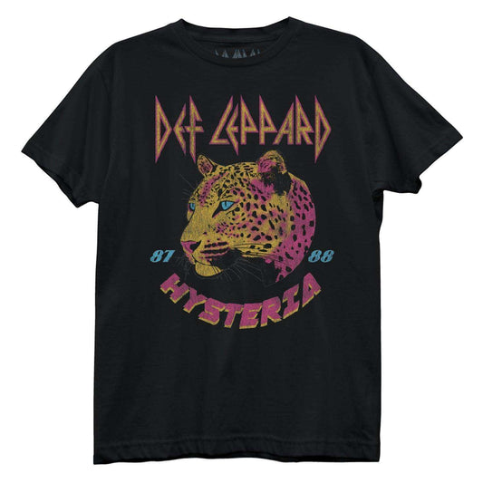 Def Leppard Pink Leopard Boyfriend Tee - Def Leppard - Flyclothing LLC