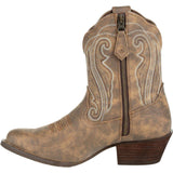 Crush™ by Durango® Women's Distressed Shortie Western Boot - Durango - Flyclothing LLC