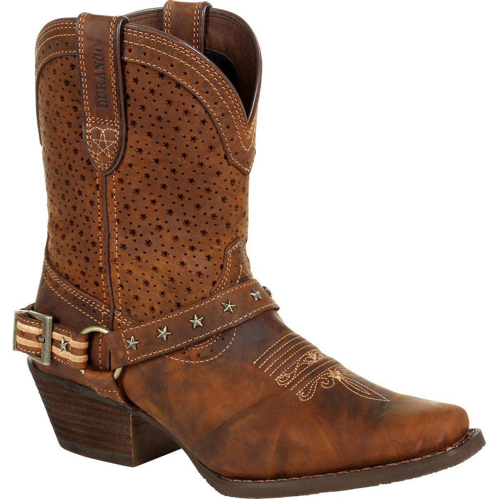 Crush™ by Durango® Women's Brown Ventilated Shortie Boot - Durango - Flyclothing LLC