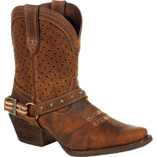 Crush™ by Durango® Women's Brown Ventilated Shortie Boot - Durango - Flyclothing LLC