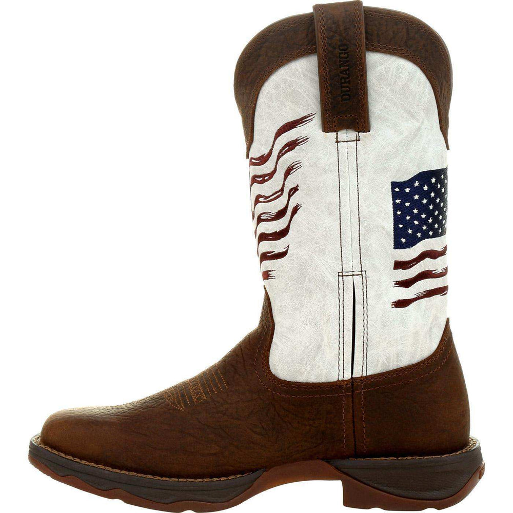 Lady Rebel™ by Durango® Women's Distressed Flag Embroidery Western Boot - Durango - Flyclothing LLC