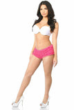 Daisy Corsets Fuchsia Ruffle Panty w/Bow - Daisy Corsets - Flyclothing LLC