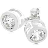 Bezel Stud Earrings - JGI - Flyclothing LLC