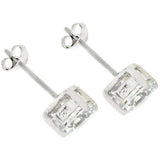 7mm Round Cut Stud Earrings - JGI - Flyclothing LLC