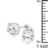 7mm Round Cut Stud Earrings - JGI - Flyclothing LLC