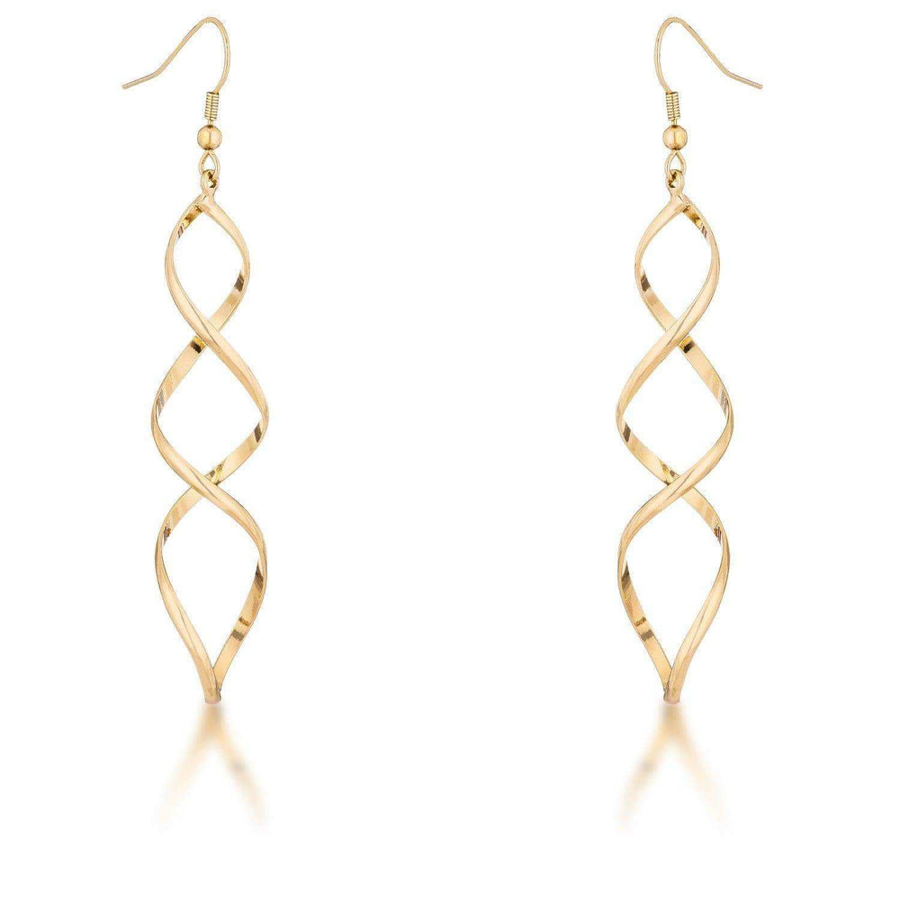 Golden Twist Earrings - JGI - Flyclothing LLC