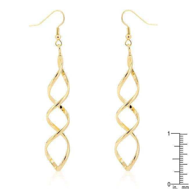 Golden Twist Earrings - JGI - Flyclothing LLC