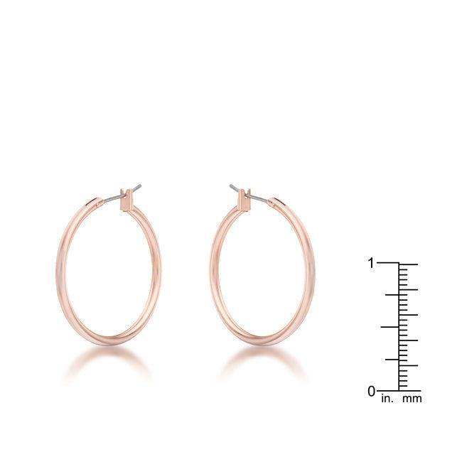 Small Rosegold Hoop Earrings - JGI - Flyclothing LLC