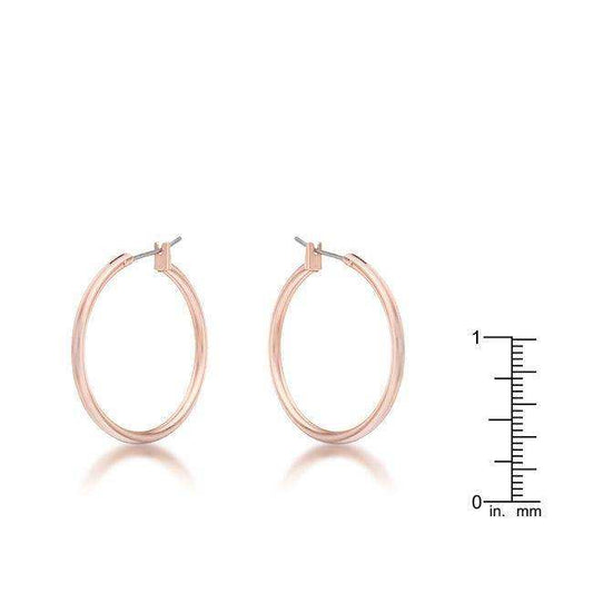 Small Rosegold Hoop Earrings - JGI - Flyclothing LLC