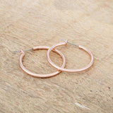 Small Rosegold Hoop Earrings - JGI - Flyclothing LLC