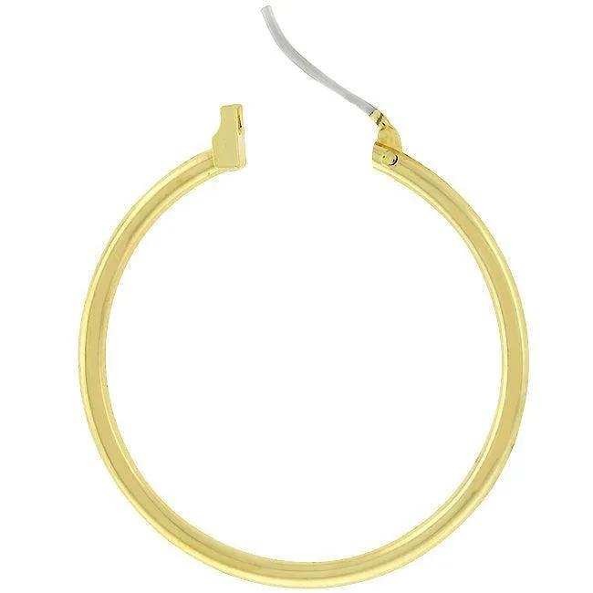 Golden Hoop Earrings - JGI - Flyclothing LLC