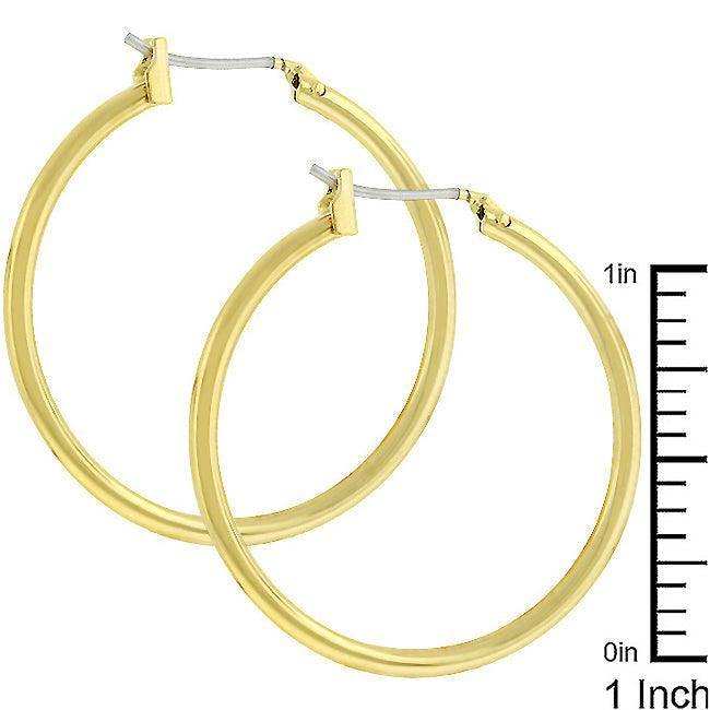 Golden Hoop Earrings - JGI - Flyclothing LLC