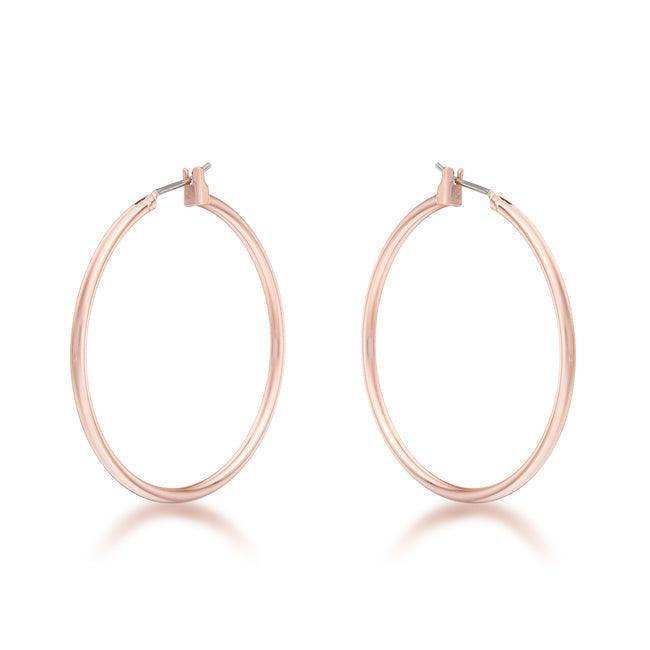 Elegant Rosegold Hoop Earrings - JGI - Flyclothing LLC