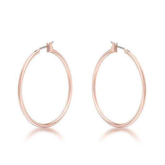 Elegant Rosegold Hoop Earrings - JGI - Flyclothing LLC