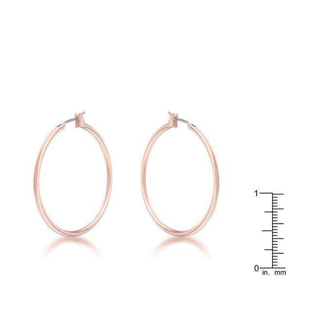 Elegant Rosegold Hoop Earrings - JGI - Flyclothing LLC
