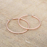 Elegant Rosegold Hoop Earrings - JGI - Flyclothing LLC