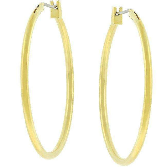 Basic Golden Hoop Earrings - JGI - Flyclothing LLC