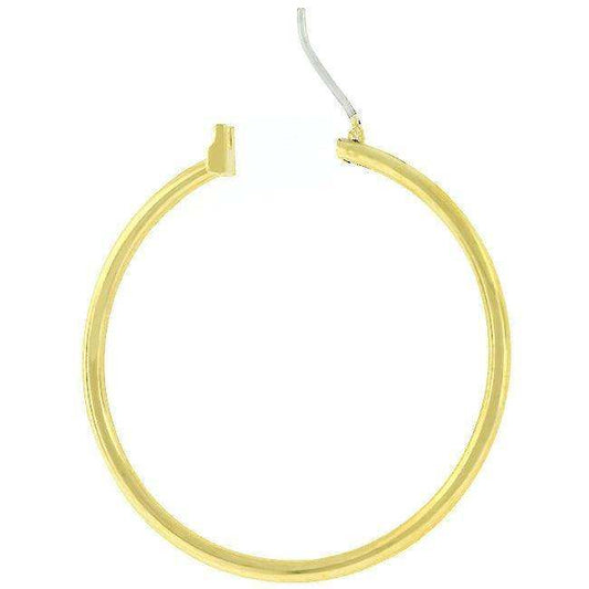 Basic Golden Hoop Earrings - JGI - Flyclothing LLC