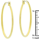 Basic Golden Hoop Earrings - JGI - Flyclothing LLC