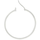 Basic Silvertone Finish Hoop Earrings - JGI - Flyclothing LLC