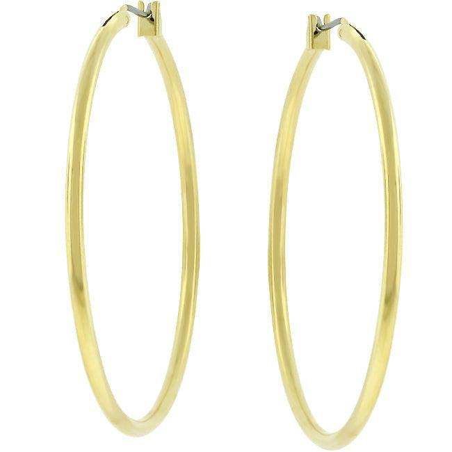 Large Golden Hoop Earrings - JGI - Flyclothing LLC
