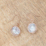5.5 Ct Rose Gold CZ Drop Earrings - JGI - Flyclothing LLC