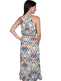 Scully IVORY BEADED NECK LINE MAXI DRESS - Scully Leather - Flyclothing LLC