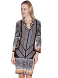 Scully BLACK ANIMAL PRINT DRESS W/PEEK A BOO - Scully Leather - Flyclothing LLC
