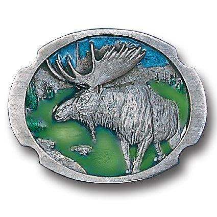 Moose Antiqued Belt Buckle - Siskiyou Buckle - Flyclothing LLC