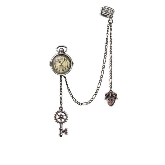 Alchemy Empire Uncle Albert's Timepiece Ear Cuff - Alchemy Gothic - Flyclothing LLC