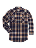 Ely Cattleman Men's Long Sleeve Brawny Flannel Western Snap Shirt - Ely Cattleman - Flyclothing LLC