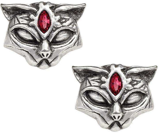 Alchemy Gothic Sacred Cat Earrings - Alchemy Gothic - Flyclothing LLC