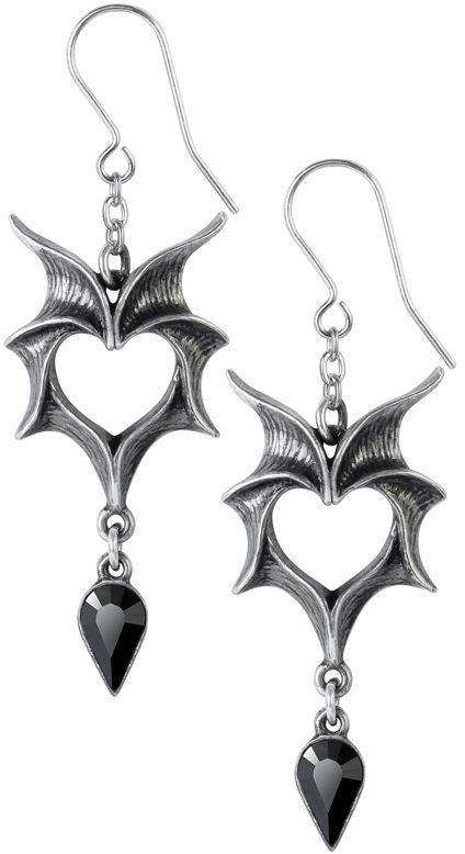 Alchemy Gothic Love Bats Earrings - Alchemy Gothic - Flyclothing LLC
