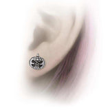 Alchemy Gothic Pumpkin Skull Studs - Alchemy Gothic - Flyclothing LLC