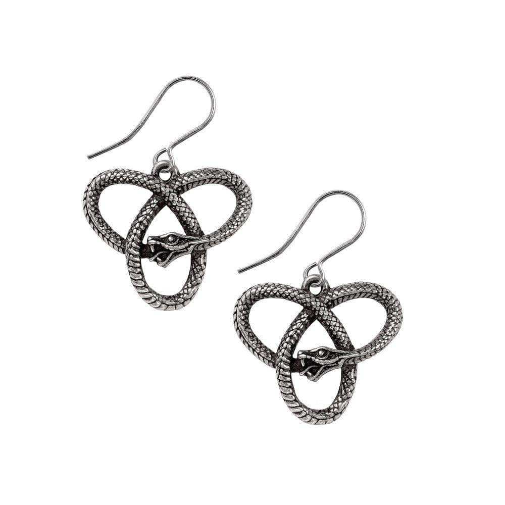 Alchemy Gothic Eve's Triquetra Droppers Earrings - Alchemy Gothic - Flyclothing LLC