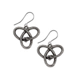 Alchemy Gothic Eve's Triquetra Droppers Earrings - Alchemy Gothic - Flyclothing LLC