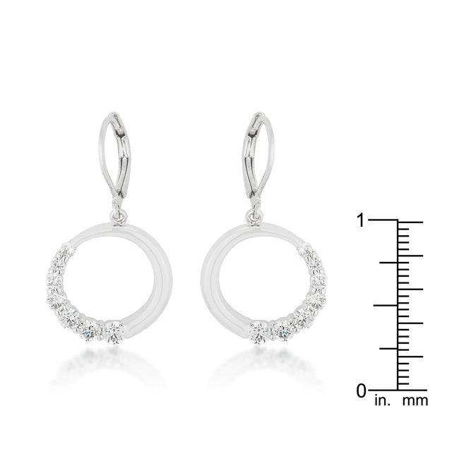 Graduated Cubic Zirconia Circle Earrings - JGI - Flyclothing LLC